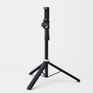 ELECOM スマートフォン用三脚&自撮り棒 2way 耐荷重5kg 最大高さ1410mm P-STCFWL01BK