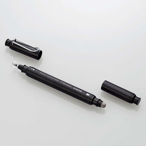 ELECOM 2WAYタッチペン ディスク・導電繊維ペン先タイプ 2WAYタッチペン ディスク・導電繊維ペン先タイプ P-TP2WY02SBK 画像2