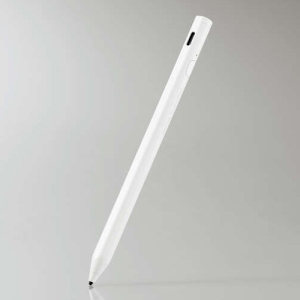 ELECOM 汎用アクティブタッチペン 充電式 ペン先1.5mm 充電ケーブル付 ホワイト 汎用アクティブタッチペン 充電式 ペン先1.5mm 充電ケーブル付 ホワイト P-TPACST03WH
