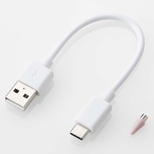 ELECOM タッチペン スタイラス リチウム充電式 汎用 TypeC充電 ペン先交換可能 ペン先付属なし &me アッシュピンク タッチペン スタイラス リチウム充電式 汎用 TypeC充電 ペン先交換可能 ペン先付属なし &me アッシュピンク P-TPACST04PN 画像2