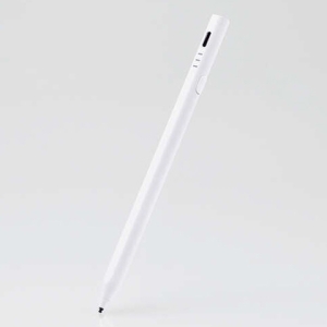ELECOM タッチペン 充電式 iPadモード・汎用モード切替 磁気吸着 TypeC充電 ホワイト P-TPACSTHY01WH