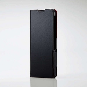 ELECOM ソフトレザーケース 手帳型 BASIO active・シンプルスマホ6用 ウルトラスリムタイプ 磁石付 ブラック ソフトレザーケース 手帳型 BASIO active・シンプルスマホ6用 ウルトラスリムタイプ 磁石付 ブラック PM-S224PLFUBK