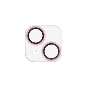 ELECOM カメラレンズ保護カバー 《&me》 ガラスタイプ iPhone15・15Plus用 グリッター仕様 ピンクゴールド カメラレンズ保護カバー 《&me》 ガラスタイプ iPhone15・15Plus用 グリッター仕様 ピンクゴールド PM-A23AFLLP1PGG