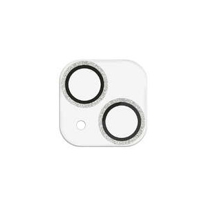 ELECOM カメラレンズ保護カバー 《&me》 ガラスタイプ iPhone15・15Plus用 グリッター仕様 シルバー カメラレンズ保護カバー 《&me》 ガラスタイプ iPhone15・15Plus用 グリッター仕様 シルバー PM-A23AFLLP1SVG
