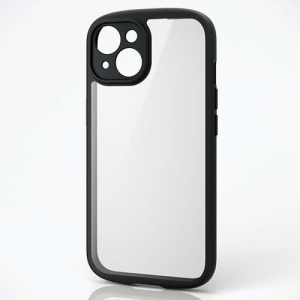 ELECOM ハイブリッドケース iPhone15用 《TOUGH SLIM LITE》 極限設計 ブラック PM-A23ATSLFCKBK