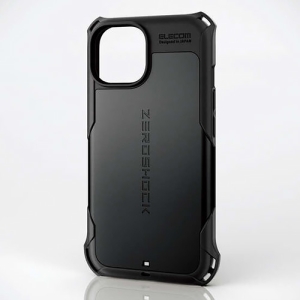 ELECOM ハイブリッドケース 《ZEROSHOCK》 iPhone15用 ブラック PM-A23AZEROBK