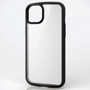 ELECOM ハイブリッドケース 《TOUGH SLIM LITE》 iPhone15Plus用 高硬度 ブラック PM-A23BTSLFCBK
