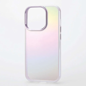 ELECOM ハイブリッドケース 《&me》 iPhone15Pro用 ラベンダー PM-A23CHVCAPU
