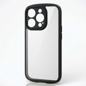 ELECOM ハイブリッドケース 《TOUGH SLIM LITE》 iPhone15Pro用 極限設計 ブラック PM-A23CTSLFCKBK