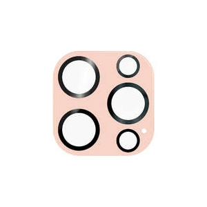 ELECOM カメラレンズ保護カバー 《&me》 iPhone15Pro・15ProMax用 ガラスタイプ ピンク PM-A23CFLLP5PN