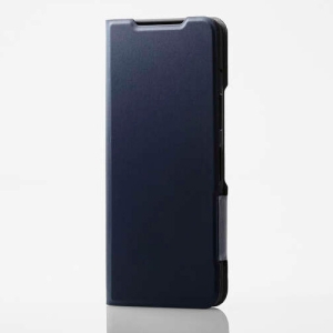 ELECOM ソフトレザーケース arrows We2Plus用 ウルトラスリムタイプ ネイビー PM-F242PLFUNV