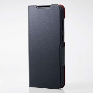 ELECOM ソフトレザーケース Galaxy S23 FE用 手帳型 ウルトラスリムタイプ ブラック PM-G236PLFUBK