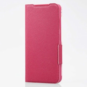 ELECOM ソフトレザーケース Galaxy S24用 手帳型 ウルトラスリムタイプ ディープピンク PM-G241PLFUJPND