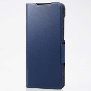 ELECOM ソフトレザーケース Galaxy A55 5G用 手帳型 ウルトラスリムタイプ ネイビー PM-G243PLFUNV