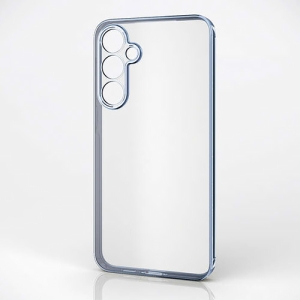 ELECOM ソフトケース Galaxy A55 5G用 極限設計 メタリックブルー PM-G243UCTMKBU