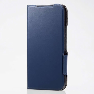 ELECOM ソフトレザーケース Google Pixel8a用 手帳型 ウルトラスリムタイプ ネイビー PM-P241PLFUNV
