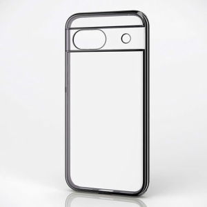 ELECOM ソフトケース Google Pixel8a用 メタリックブラック PM-P241UCTMKBK