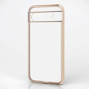 ELECOM ソフトケース Google Pixel8a用 メタリックゴールド PM-P241UCTMKGD