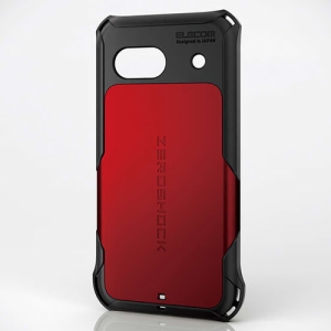 ELECOM ハイブリッドケース 《ZEROSHOCK》 Google Pixel8a用 レッド PM-P241ZERORD