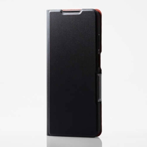 ELECOM ソフトレザーケース moto g24用 手帳型 ウルトラスリムタイプ ブラック PM-R241PLFUBK