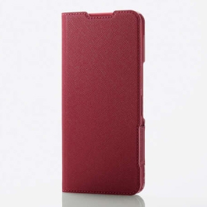 ELECOM ソフトレザーケース AQUOS wish4用 手帳型 ウルトラスリムタイプ PM-S241PLFUJPND