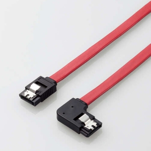 ELECOM SATAケーブル ストレート-左L型コネクタ 6Gb対応 ケーブル長0.5m ST6-05LL/ID