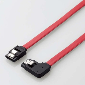 ELECOM SATAケーブル ストレート-右L型コネクタ 6Gb対応 ケーブル長1.0m SATAケーブル ストレート-右L型コネクタ 6Gb対応 ケーブル長1.0m ST6-10RL/ID