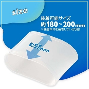 ELECOM シリコンリストバンド スマートウォッチ用 Mサイズ 2個入 シリコンリストバンド スマートウォッチ用 Mサイズ 2個入 SW-WBDSCMCR 画像4