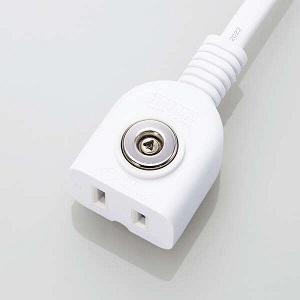 ELECOM 電源延長コード マグネット付 コード長2.5m 電源延長コード マグネット付 コード長2.5m T-X01M-2125WH 画像3