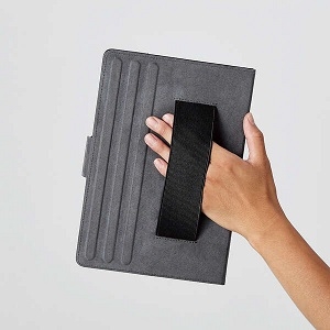 ELECOM ソフトレザーケース 手帳型 タブレット8.5〜11.5インチ用 360度回転 3アングル 磁石・ハンドホールドベルト付 ソフトレザーケース 手帳型 タブレット8.5〜11.5インチ用 360度回転 3アングル 磁石・ハンドホールドベルト付 TB-10360NBK 画像4