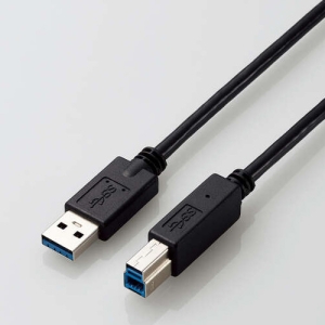 ELECOM USB3.0ケーブル StandardA-StandardB 長さ1.0m USB3-AB10BK/ID