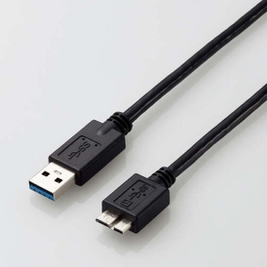 ELECOM USB3.0ケーブル StandardA-microB 長さ1.0m USB3-AMB10BK/ID