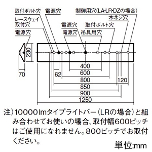 パナソニック 【受注生産品】一体型LEDベースライト ≪iDシリーズ≫ リニューアル専用 40形 直付型 Dスタイル W230 一般タイプ 6900lm 連続調光型調光タイプ(ウィズリモ用送信器別売) 昼光色 【受注生産品】一体型LEDベースライト ≪iDシリーズ≫ リニューアル専用 40形 直付型 Dスタイル W230 一般タイプ 6900lm 連続調光型調光タイプ(ウィズリモ用送信器別売) 昼光色 XFX469DEDRC9 画像2