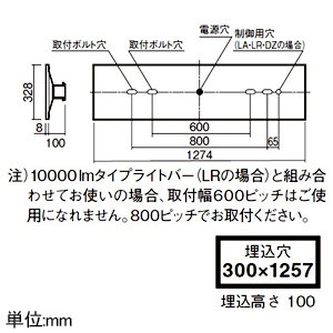 パナソニック 【受注生産品】一体型LEDベースライト ≪iDシリーズ≫ リニューアル専用 40形 埋込型 下面開放型 W300 一般タイプ 3200lm 連続調光型調光タイプ(ウィズリモ用送信器別売) 白色 【受注生産品】一体型LEDベースライト ≪iDシリーズ≫ リニューアル専用 40形 埋込型 下面開放型 W300 一般タイプ 3200lm 連続調光型調光タイプ(ウィズリモ用送信器別売) 白色 XFX439VEWRC9 画像2