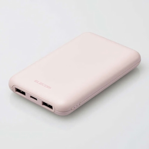 ELECOM モバイルバッテリー リチウムイオン電池 薄型 USB PD 20W 10000mAh USB Type-C入出力1ポート USB-A出力2ポート ピンク モバイルバッテリー リチウムイオン電池 薄型 USB PD 20W 10000mAh USB Type-C入出力1ポート USB-A出力2ポート ピンク DE-C44-10000PN