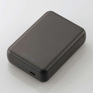 ELECOM モバイルバッテリー リチウムイオン電池 15W 10000mAh USB Type-C入出力×1 ダークグレー DE-C49-10000DGY