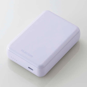 ELECOM モバイルバッテリー リチウムイオン電池 15W 10000mAh USB Type-C入出力×1 パープル DE-C49-10000PU