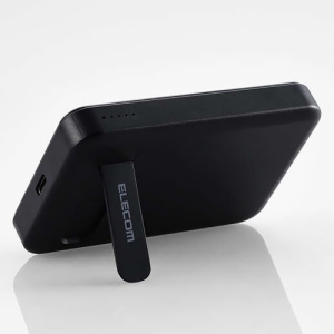 ELECOM モバイルバッテリー リチウムイオン電池 マグネット対応 ワイヤレス充電器 7.5W 5000mAh 15W TypeC入出力×1 ブラック モバイルバッテリー リチウムイオン電池 マグネット対応 ワイヤレス充電器 7.5W 5000mAh 15W TypeC入出力×1 ブラック DE-C53-5000BK