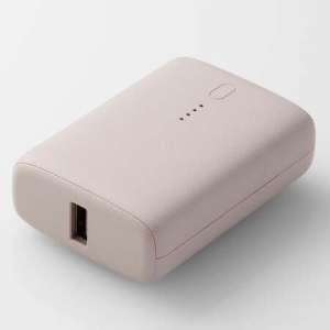 ELECOM モバイルバッテリー リチウムイオン電池 USB PD 20W 10000mAh USB Type-C入出力×1 USB-A出力×1 &me グレージュ DE-C56L-10000GB
