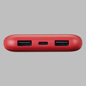 ELECOM モバイルバッテリー リチウムイオン電池 15W 10000mAh TypeC×1 USB-A×2 microB×1 レッド モバイルバッテリー リチウムイオン電池 15W 10000mAh TypeC×1 USB-A×2 microB×1 レッド DE-C66-10000RD 画像2