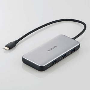 ELECOM Type-C ドッキングステーション USB PD対応 USB 10Gbps×3 HDMI×1 充電用TypeC×1 シルバー Type-C ドッキングステーション USB PD対応 USB 10Gbps×3 HDMI×1 充電用TypeC×1 シルバー DST-C26SV