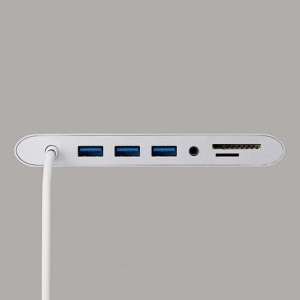 ELECOM Type-Cドッキングステーション USB PD対応 USB-A×3 Displayport HDMI D-sub 4極φ3.5端子 SD+microSD LAN シルバー Type-Cドッキングステーション USB PD対応 USB-A×3 Displayport HDMI D-sub 4極φ3.5端子 SD+microSD LAN シルバー DST-C28SV 画像3