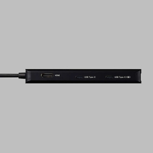 ELECOM Type-C ドッキングステーション 充電専用TypeC×1 TypeC×1 USB-A×2 HDMI×1 LANポート付 ブラック Type-C ドッキングステーション 充電専用TypeC×1 TypeC×1 USB-A×2 HDMI×1 LANポート付 ブラック DST-C30BK 画像2