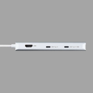 ELECOM Type-C ドッキングステーション 充電専用TypeC×1 TypeC×1 USB-A×2 HDMI×1 LANポート付 シルバー Type-C ドッキングステーション 充電専用TypeC×1 TypeC×1 USB-A×2 HDMI×1 LANポート付 シルバー DST-C30SV 画像2
