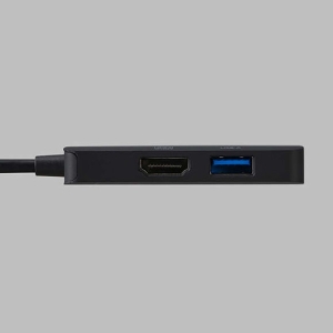 ELECOM Type-C ドッキングステーション TypeC×1 USB-A×1 HDMI×1 ブラック Type-C ドッキングステーション TypeC×1 USB-A×1 HDMI×1 ブラック DST-C31BK 画像2