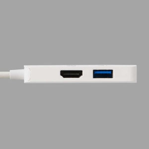 ELECOM Type-C ドッキングステーション TypeC×1 USB-A×1 HDMI×1 ホワイト Type-C ドッキングステーション TypeC×1 USB-A×1 HDMI×1 ホワイト DST-C31WH 画像2