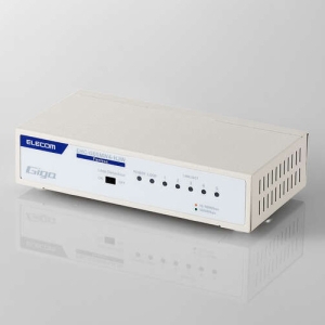 ELECOM Giga対応スイッチングHub 5ポート 金属筐体 磁石付き 電源内蔵モデル ホワイト Giga対応スイッチングHub 5ポート 金属筐体 磁石付き 電源内蔵モデル ホワイト EHC-G05MN4-HJW