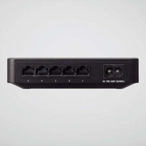 ELECOM Giga対応スイッチングHub 5ポート 磁石付き プラスチック筐体 電源内蔵モデル ブラック Giga対応スイッチングHub 5ポート 磁石付き プラスチック筐体 電源内蔵モデル ブラック EHC-G05PN4-JB 画像2