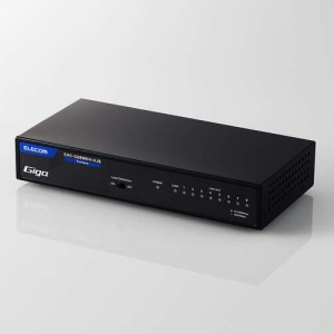 ELECOM Giga対応スイッチングHub 8ポート 金属筐体 磁石付き 電源内蔵モデル ブラック Giga対応スイッチングHub 8ポート 金属筐体 磁石付き 電源内蔵モデル ブラック EHC-G08MN4-HJB