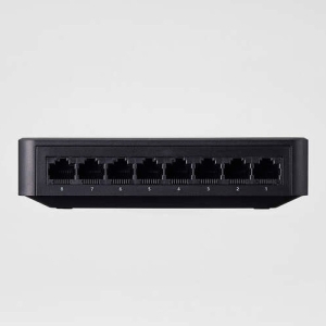 ELECOM Giga対応スイッチングHub 8ポート プラスチック筐体 電源外付モデル ブラック Giga対応スイッチングHub 8ポート プラスチック筐体 電源外付モデル ブラック EHC-G08PA4-B 画像2